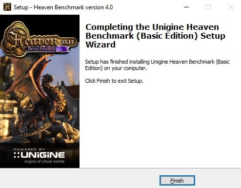 Heaven Benchmark Installation Step 10