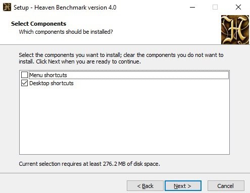 Heaven Benchmark Installation Step 8