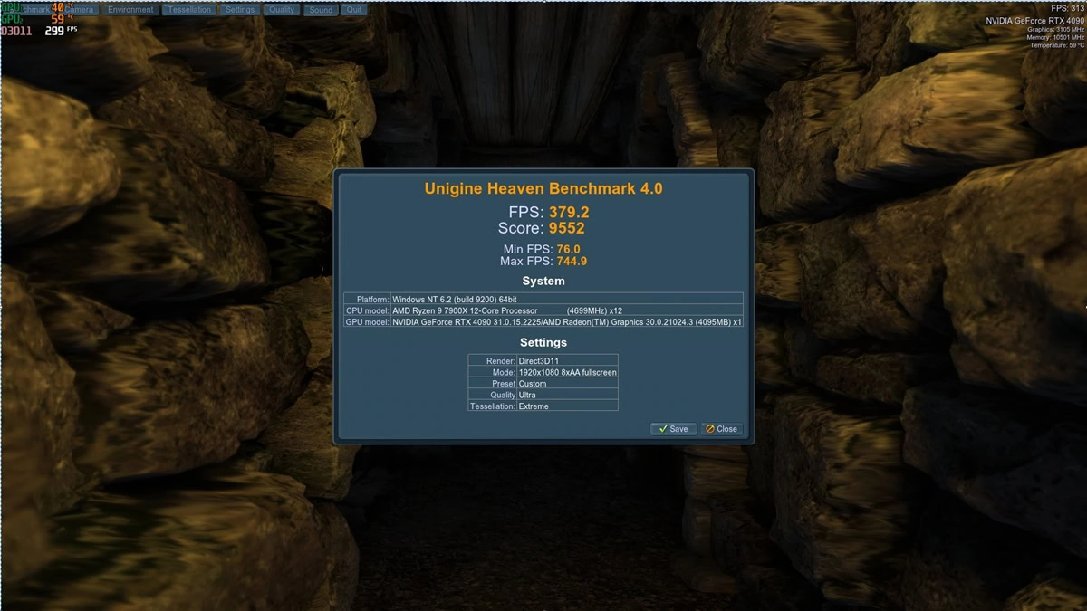 RTX 4090 Heaven Benchmark